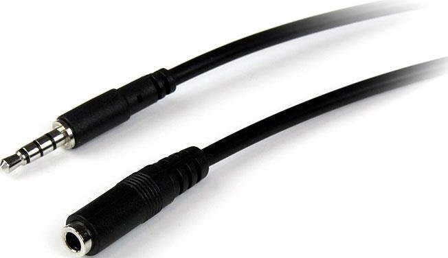 StarTech 1m 3.5mm 4 Pole Stereo Audio Extension Cable 