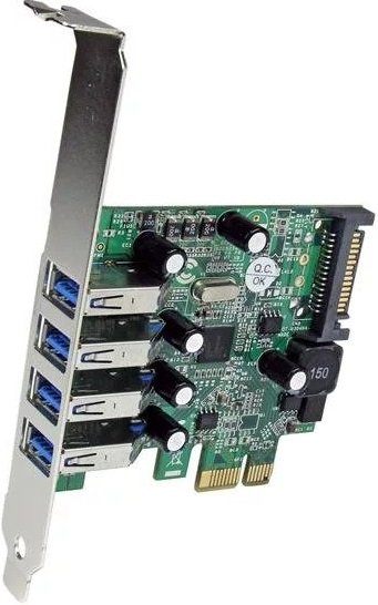 StarTech 4 Port USB 3.0 PCI Express Card with SATA Power & UASP 