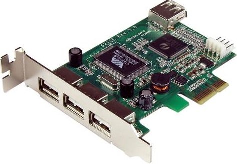 StarTech 4 Port USB 3.0 Low Profile PCI Express Adapter Card - 3x External, 1x Internal 