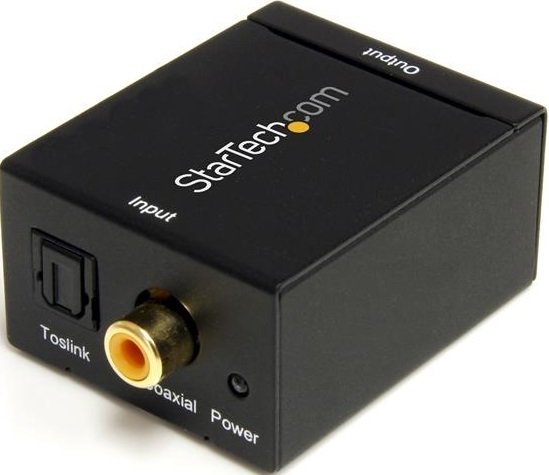 StarTech SPDIF Digital Coaxial or Toslink Optical to Stereo RCA Audio Converter 
