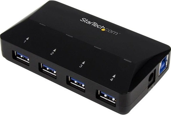 StarTech 4 Port USB 3.0 Charge & Sync Hub with Dedicated Charging Port 