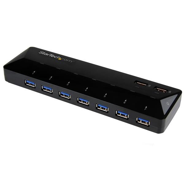 StarTech USB 3.0 7-Port Powered USB Hub with 2 Dedicated Charging Ports 