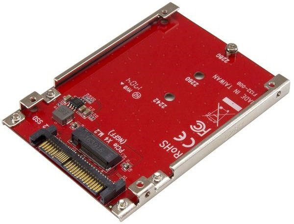StarTech M.2 to U.2 Host Adapter for M.2 PCIe NVMe SSDs 