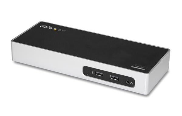 StarTech USB 3.0 Dual Monitor Laptop Docking Station - 1 x DVI, 1 x HDMI, 6 x USB 3.0, 1 x RJ-45, 1 x Audio-Jack, 1 x USB Type-B   + Headphones Draw Offer