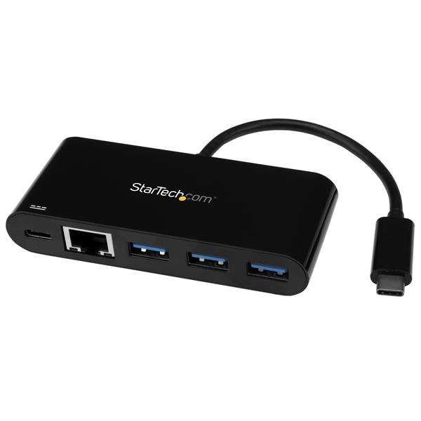 StarTech USB-C to Ethernet Adapter with 3-Port USB Hub and Power Delivery  + Headphones Draw Offer