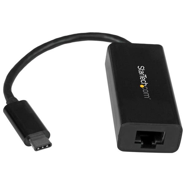 StarTech USB-C to Gigabit Ethernet RJ-45 Network Adapter - Black 