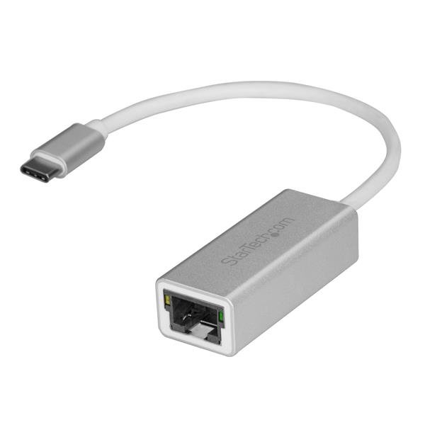 StarTech USB-C to Gigabit Ethernet RJ-45 Network Adapter - Silver 