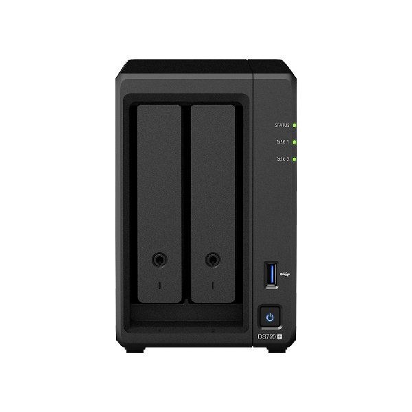 Synology DiskStation DS720+ 2 Bay 2GB DDR4 RAM Tower NAS with 2x 8TB Western Digital Red Drives + Installation!