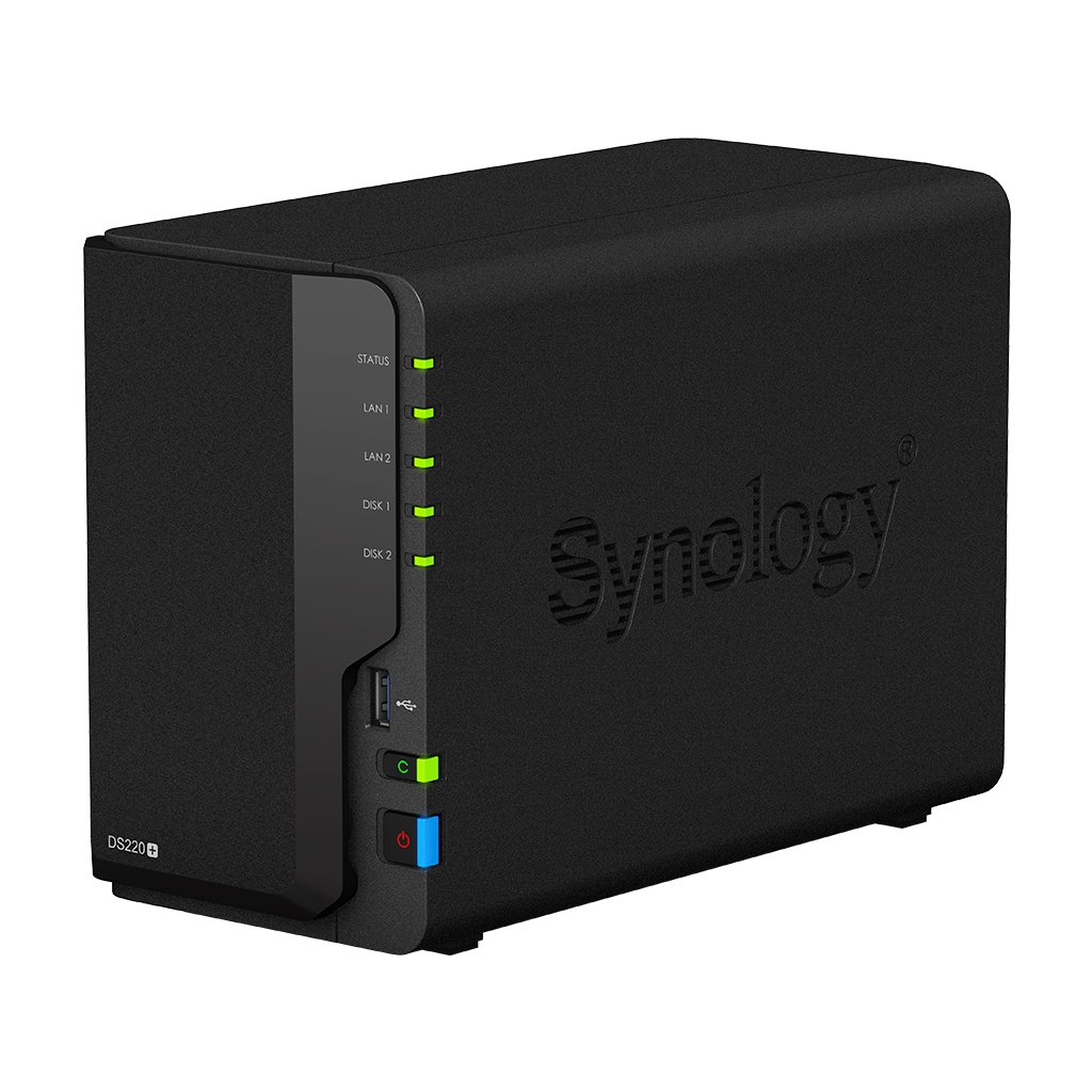 Synology DiskStation DS220+ 2 Bay 2GB RAM NAS with 2x 4TB Western Digital Red Drives + Installation!