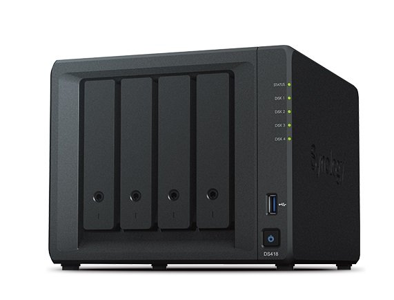 Synology DiskStation DS418 4 Bay 2GB RAM NAS with 4x 4TB Western Digital Red Drives + Installation!