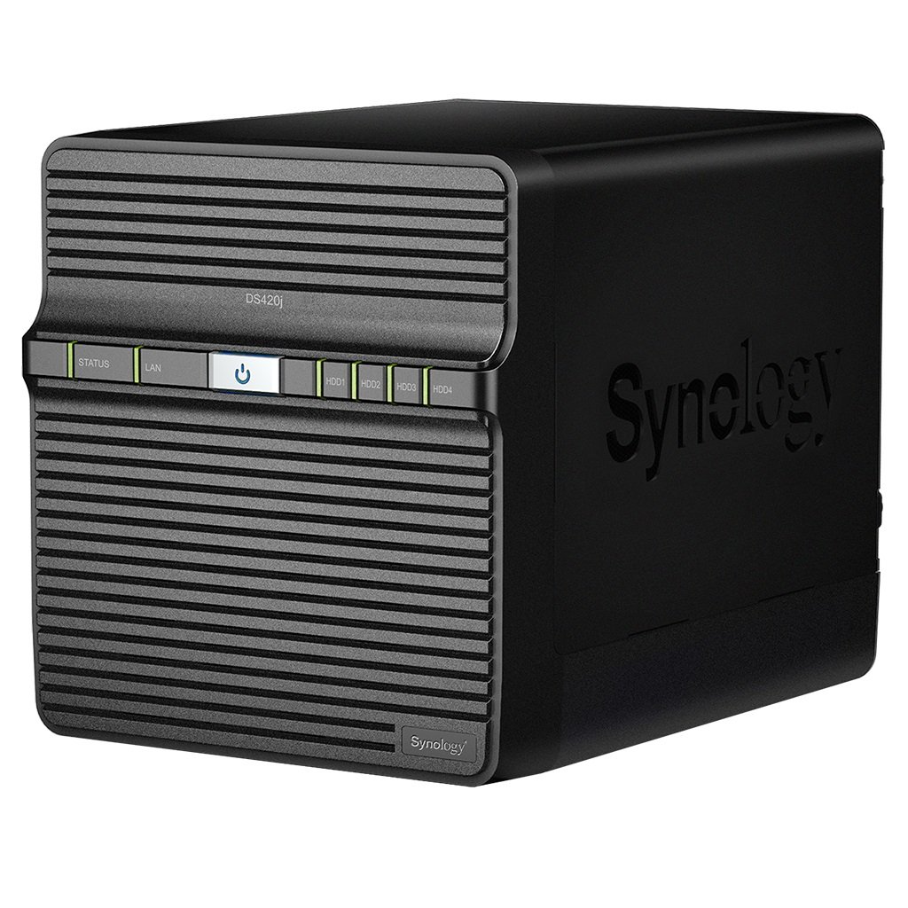 Synology DiskStation DS420j 4 Bay 1GB RAM NAS with 4x 8TB Western Digital Red Drives + Installation!