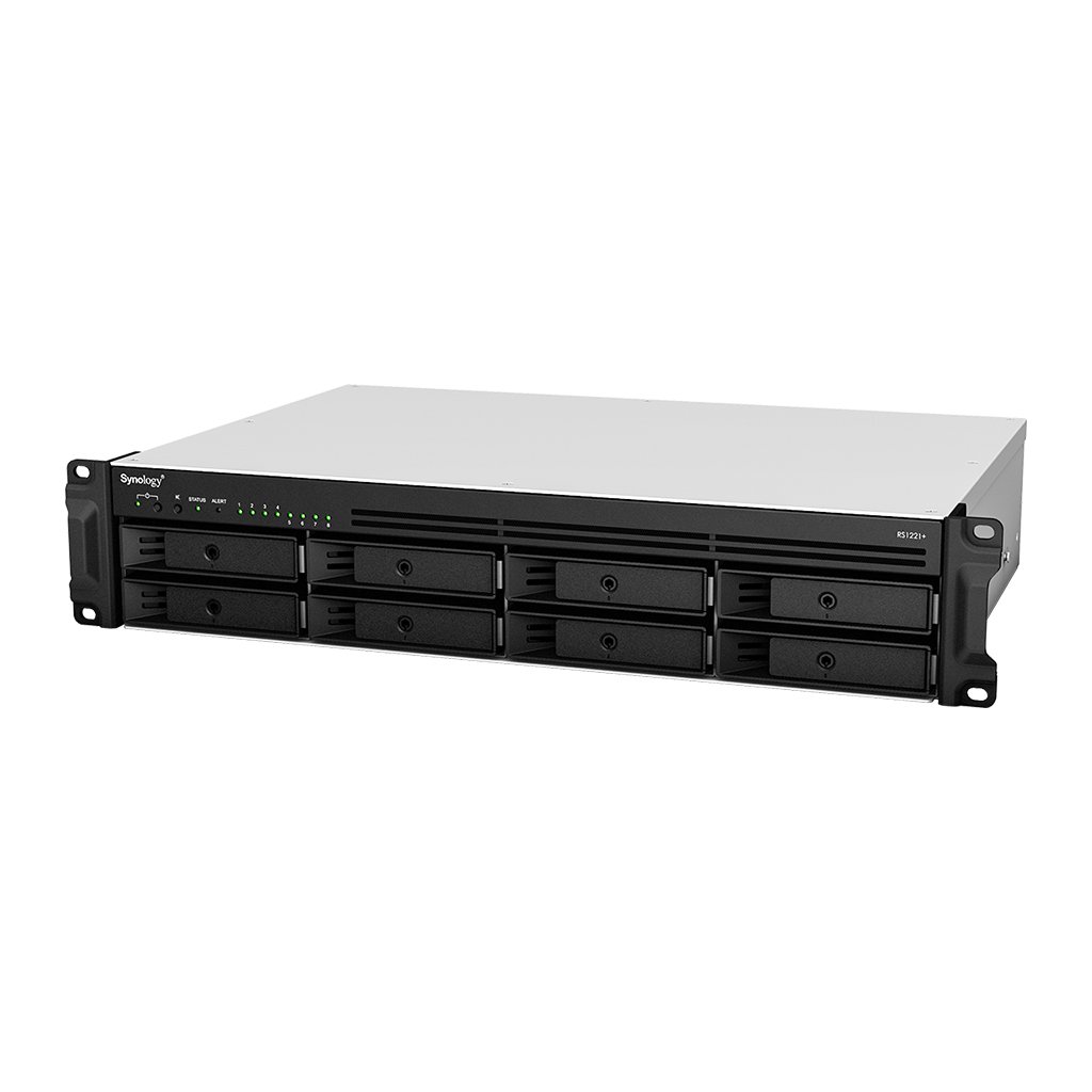 Synology RackStation RS1221+ 8 Bay 4GB RAM Diskless 2RU Rack Mountable NAS