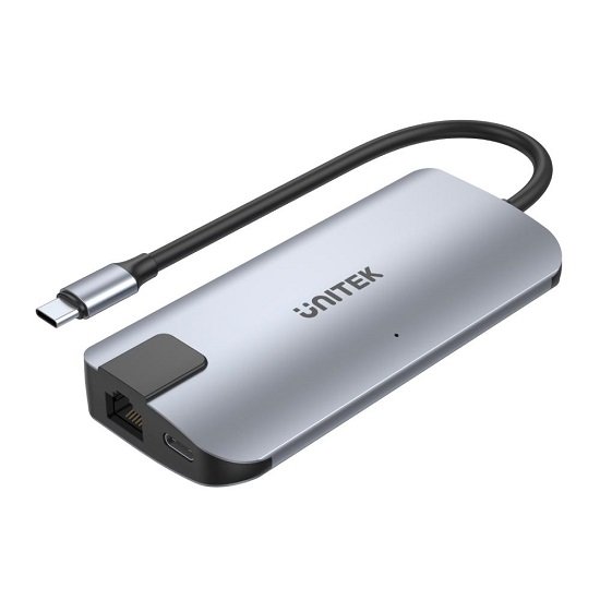 Unitek 5-in-1 USB-C Ethernet Hub with HDMI and 100W Power Delivery
