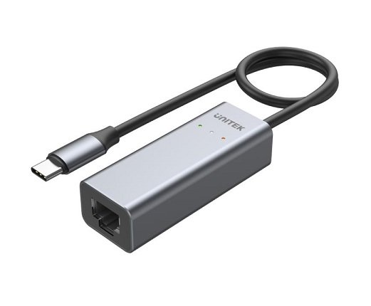 Unitek USB-C 2.5G Gigabit Ethernet Adapter - Space Grey