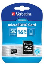 Verbatim 16GB Class 10 Micro SDHC Card with Adapter