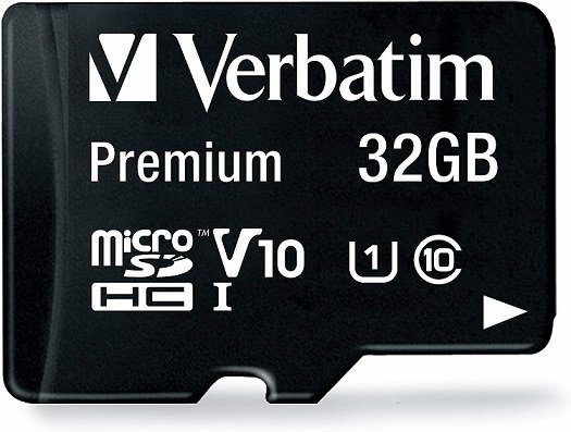 Verbatim Premium 32GB Class 10 UHS-I U1 V10 MicroSDHC Card with Adapter