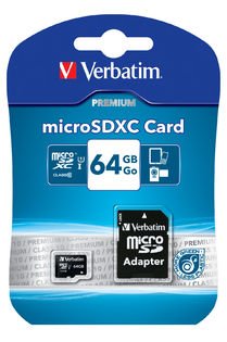 Verbatim 64GB Class 10 UHS-I micro SDXC Card