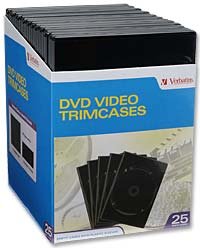 Verbatim DVD Video Trim Case 25 Pack