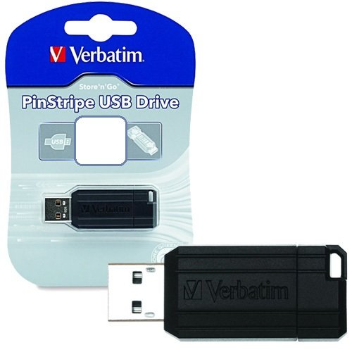 Verbatim Store 'n' Go Pinstripe 64GB USB3.0 Flash Drive - Black