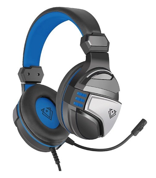 Vertux Malaga Amplified Stereo Over Ear Wired Gaming Headset - Blue