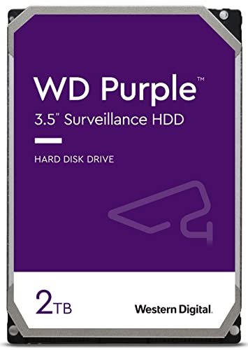 Western Digital Purple 2TB 5400RPM 256MB  3.5 Inch SATA Surveillance Hard Disk Drive