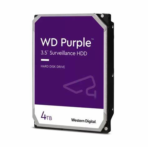 Western Digital Purple 4TB 5400RPM 128MB  3.5 Inch SATA Surveillance Hard Disk Drive