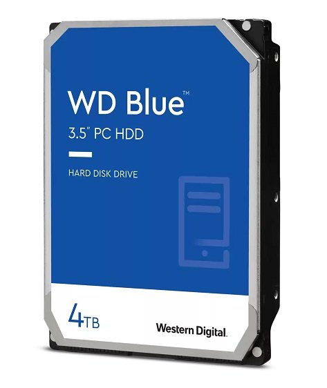 Western Digital Blue 4TB 5400RPM 256MB Cache 3.5 Inch SATA Hard Disk Drive