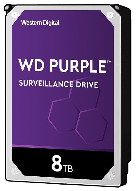 Western Digital Purple 8TB 7200rpm 256MB Cache 3.5 Inch SATA3 Surveillance Hard Drive