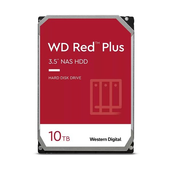 Western Digital Red Plus 10TB 7200rpm 256MB Cache 3.5 Inch SATA3 NAS Hard Drive