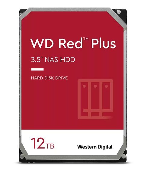 Western Digital Red Plus 12TB 7200rpm 256MB Cache 3.5 Inch NAS Hard Drive