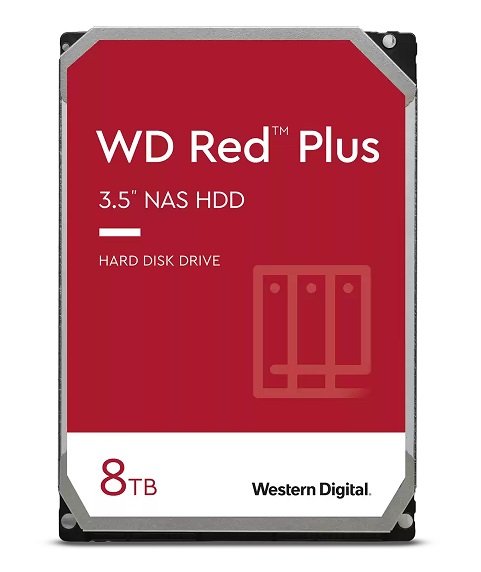 Western Digital Red Plus 8TB 7200rpm 256MB Cache 3.5 Inch NAS Hard Drive