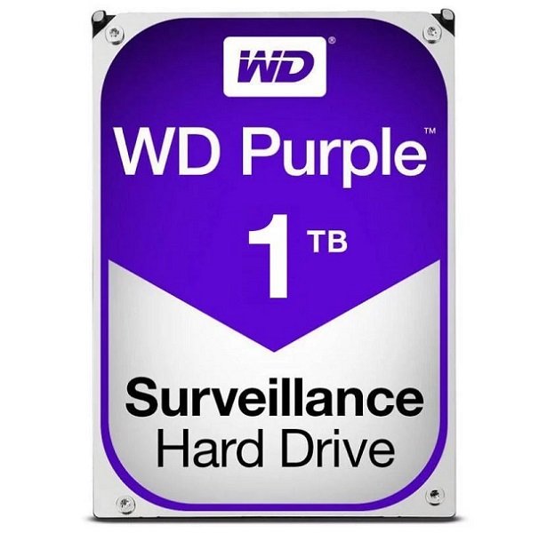 Western Digital Purple 1TB 5400rpm 64MB Cache 3.5 Inch SATA3 Surveillance Hard Drive